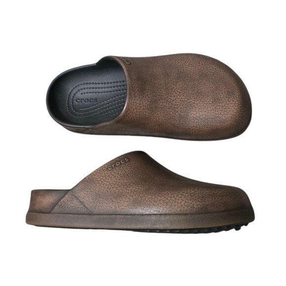Crocs Dylan Burnished Clogs Womens Size 7 Brown New No Box - Picture 9 of 11